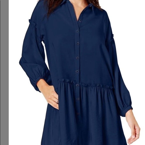 Free People Drop-Waist Shirtdress - Picture 2 of 6